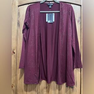 🎈$5 DEAL: Antthony Deep Red Glitter Cardigan